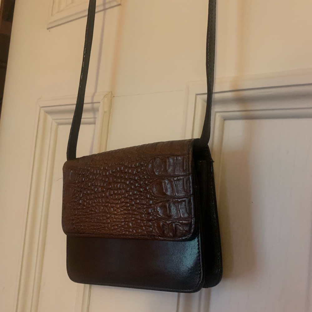 Brahman small purse with alligator detail